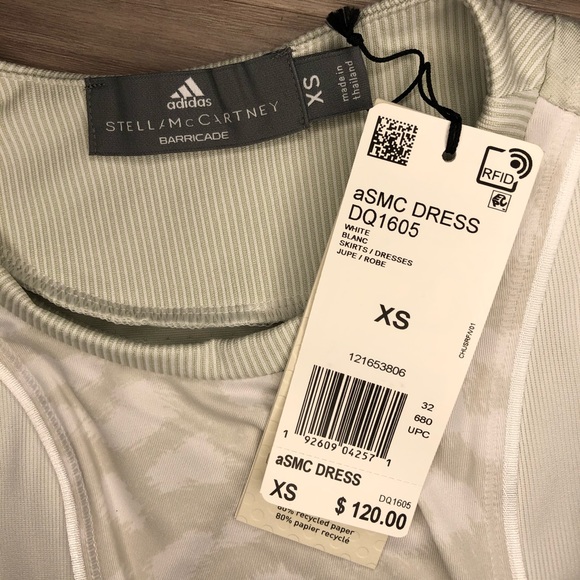 *SOLD* Stella McCartney Adidas white leopard dress - Picture 4 of 8